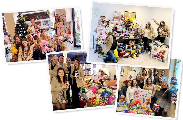 Photos collecte de jouets Century 21