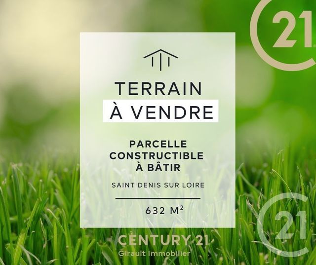 terrain à vendre - 632.0 m2 - ST DENIS SUR LOIRE - 41 - CENTRE - Century 21 Girault Immobilier