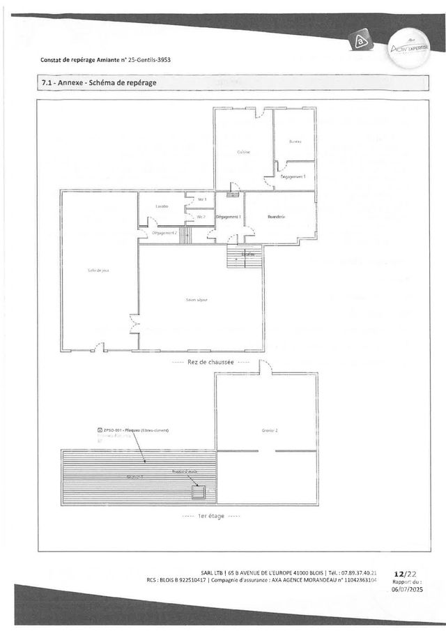 maison à vendre - 6 pièces - 250.0 m2 - HUISSEAU SUR COSSON - 41 - CENTRE - Century 21 Girault Immobilier